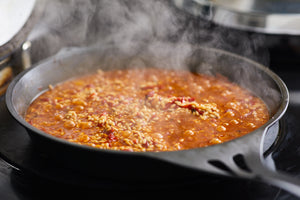 30cm Iron Skillet | Cooking risotto | Quenched cookware | Solidteknics