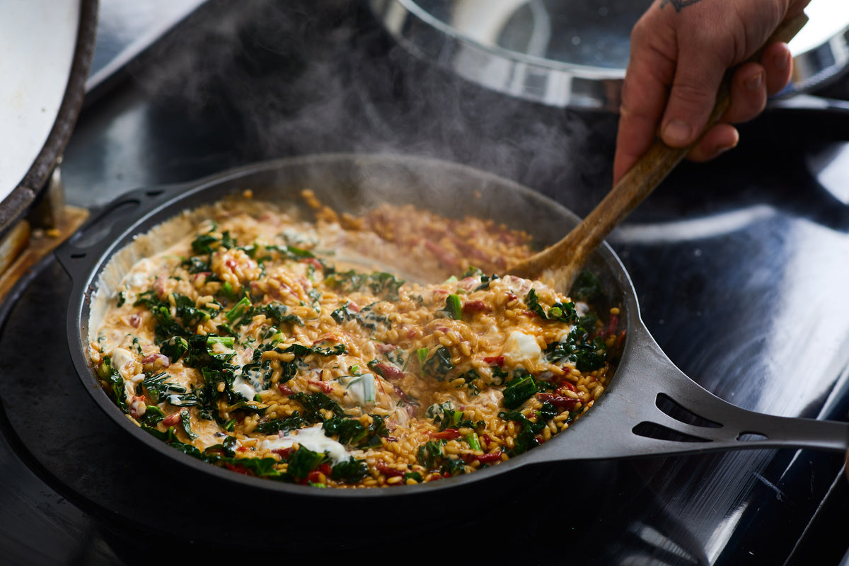 30cm Iron Skillet | Quenched Pans | Solidteknics
