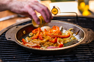Cooking on your Nöni stainless steel pan